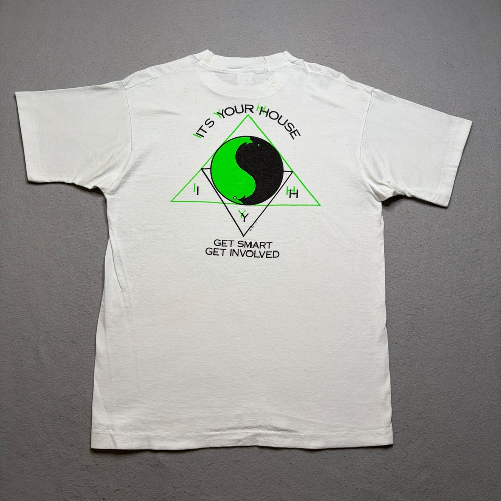 Fruit of the Loom T-Shirt Mens Large 1992 Its Your House Vintage 90s Graphic